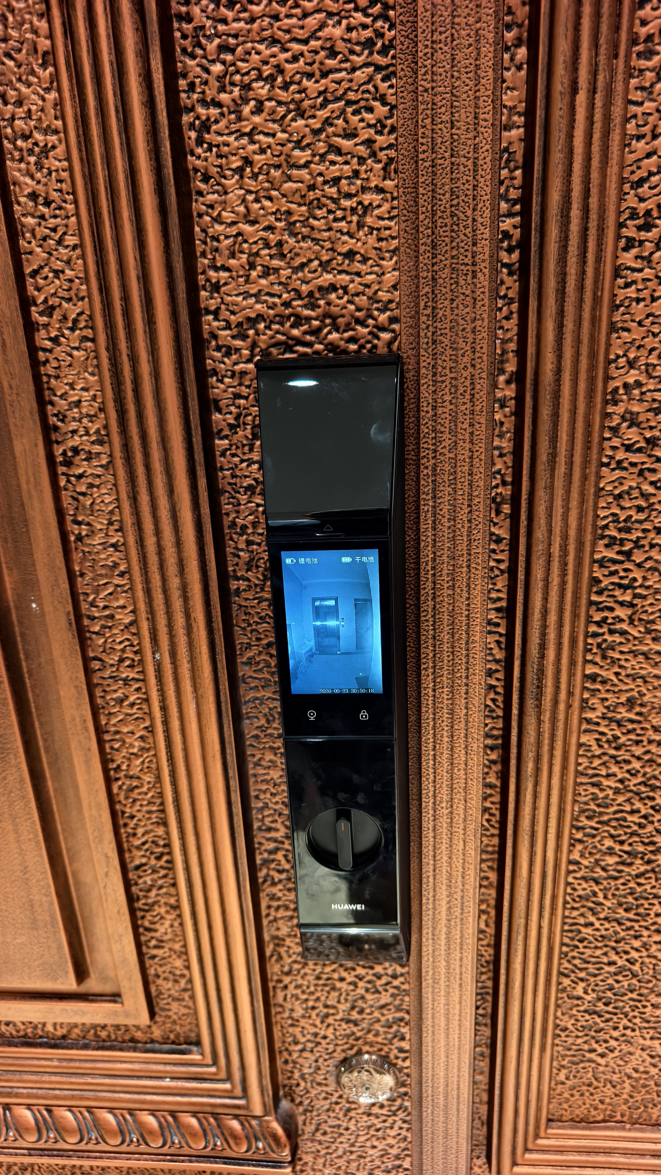 华为（HUAWEI）智能门锁 2 系列 AI掌静脉解锁 分布式超清猫眼指纹锁 鸿蒙智能家居家用电子锁 免费送装拆旧MS39 华为门锁2Pro【AI掌静脉解锁+3D人脸识别】 官方标配 实拍图