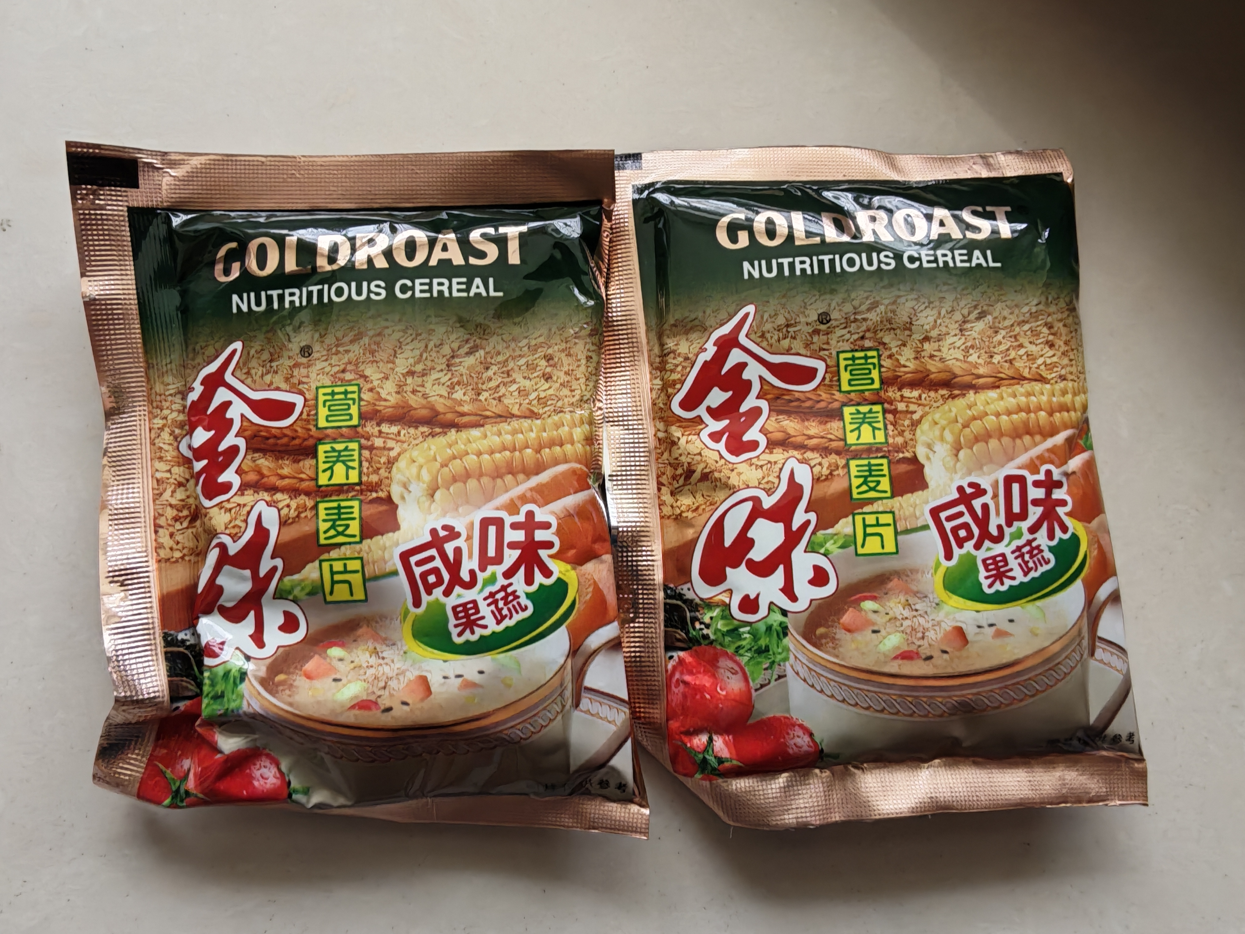金味咸味果蔬麦片600g（30g*20袋）营养早餐 即食燕麦片【咸味】 实拍图