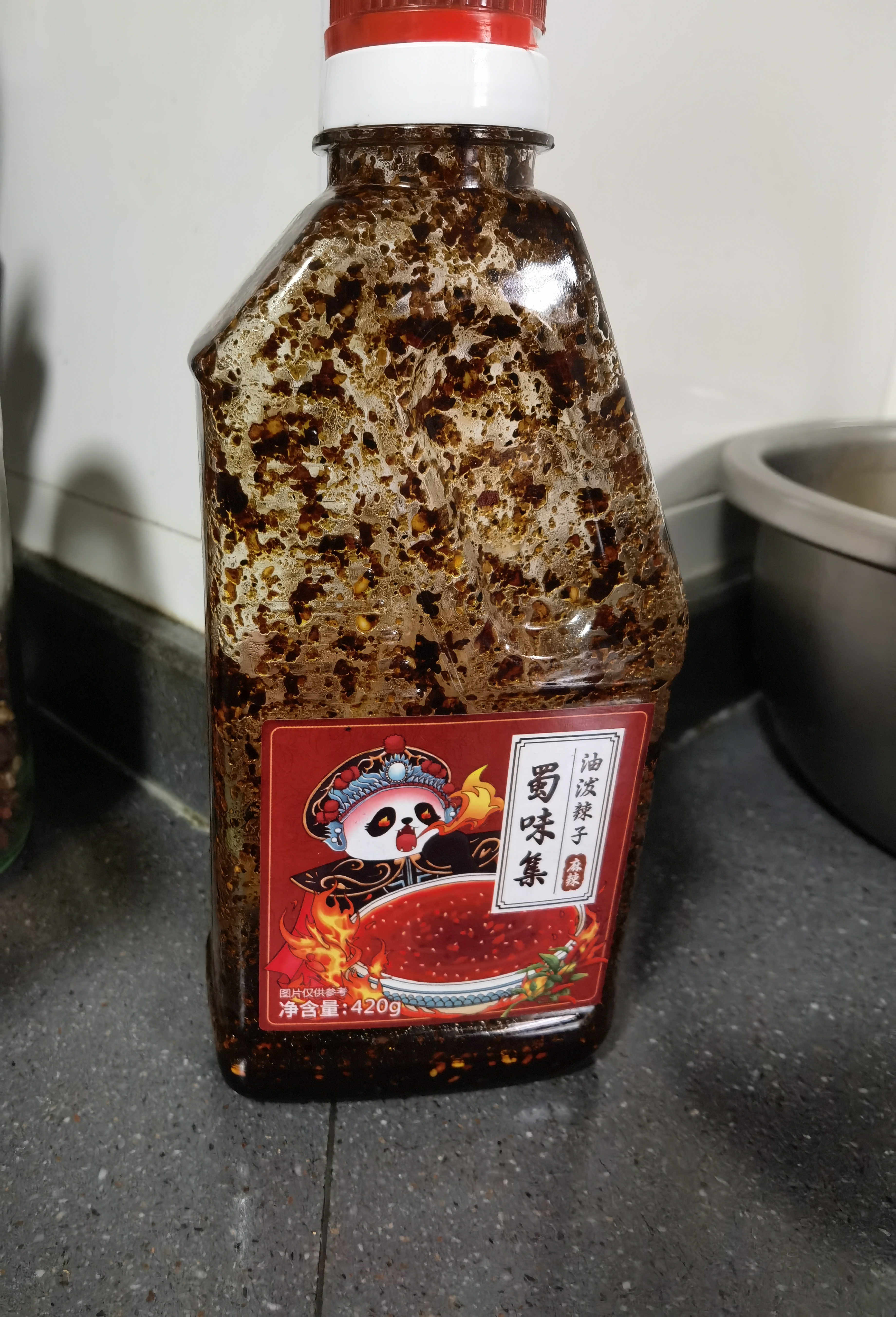 蜀味集 油泼辣子420g麻辣味 四川正宗辣椒油 红油凉拌菜辣椒酱调味料 实拍图