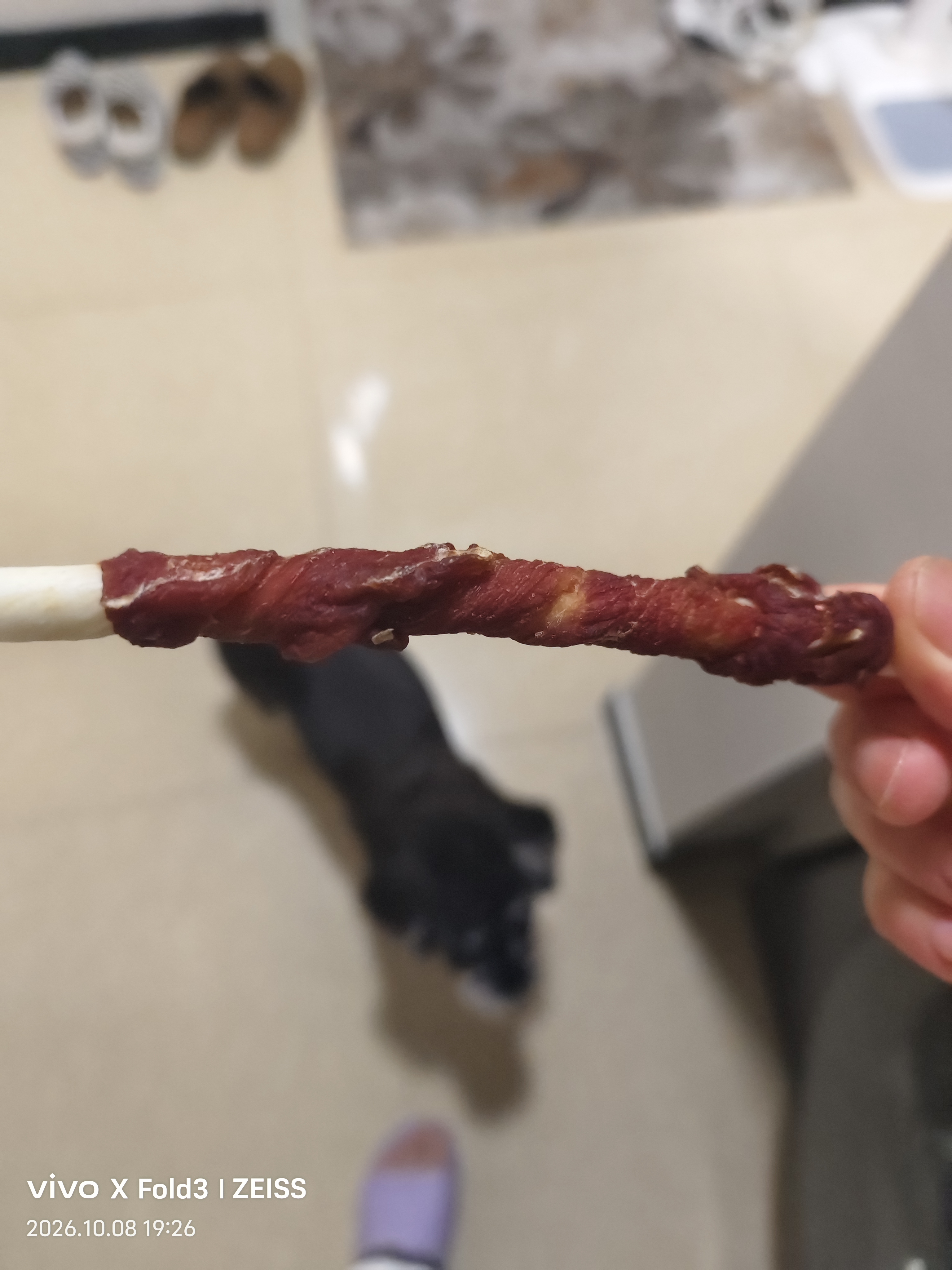 益和（MATCHWELL）狗狗零食磨牙棒鸡肉鸭肉二合一洁齿宠物中小犬泰迪5寸磨牙棒100g 实拍图