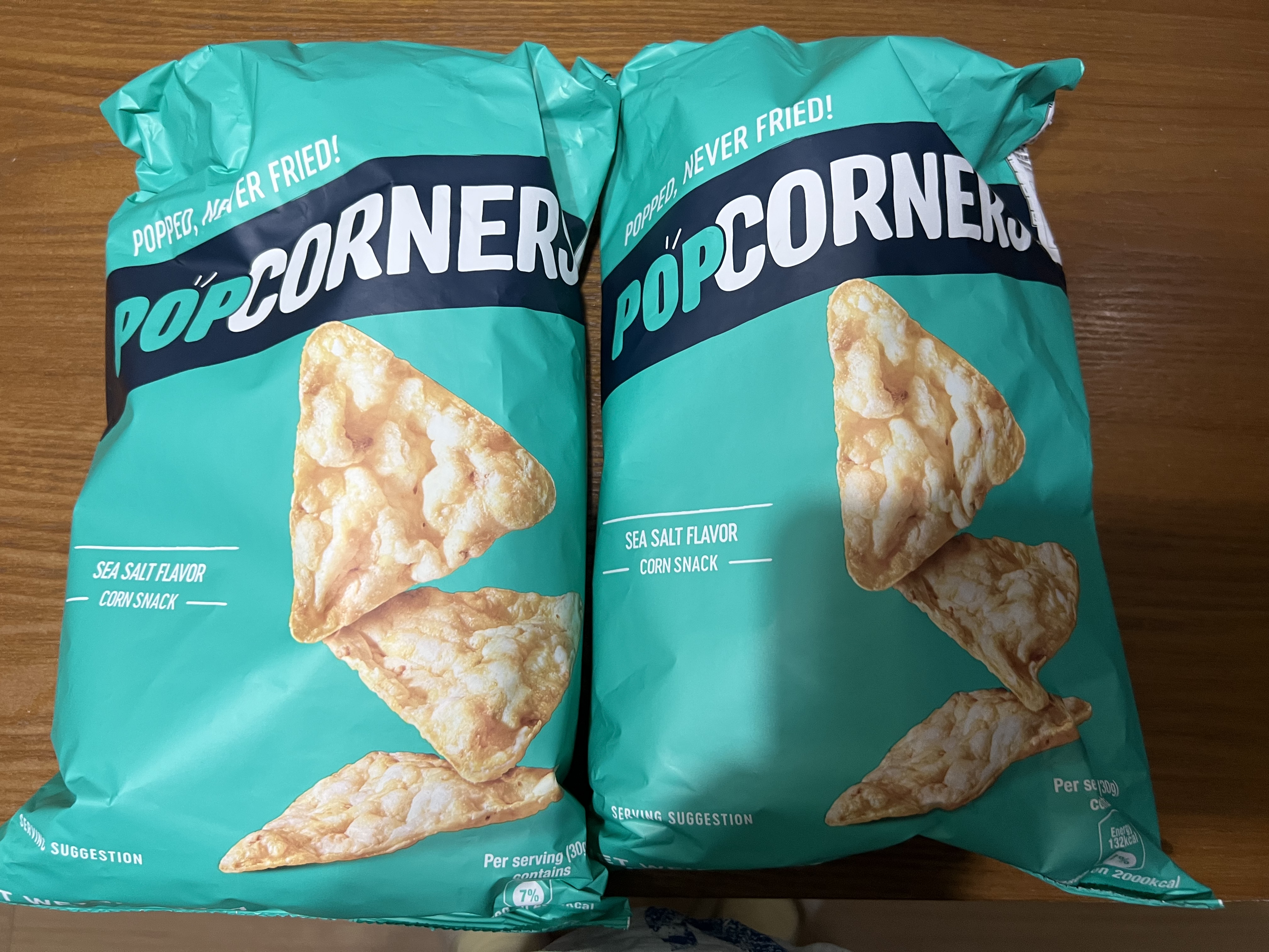 PopCorners哔啵脆海盐味玉米片142g*2袋原装进口非油炸薯片膨化零食礼物 实拍图