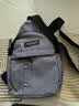 【已售500w+】潮流商务牛津布胸包男女单肩包休闲背包耐磨斜挎包 深灰色【简约时尚】 实拍图