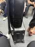 京东京造无界铝框行李箱20寸可登机大容量拉杆箱轻便旅行学生耐用石墨灰 实拍图