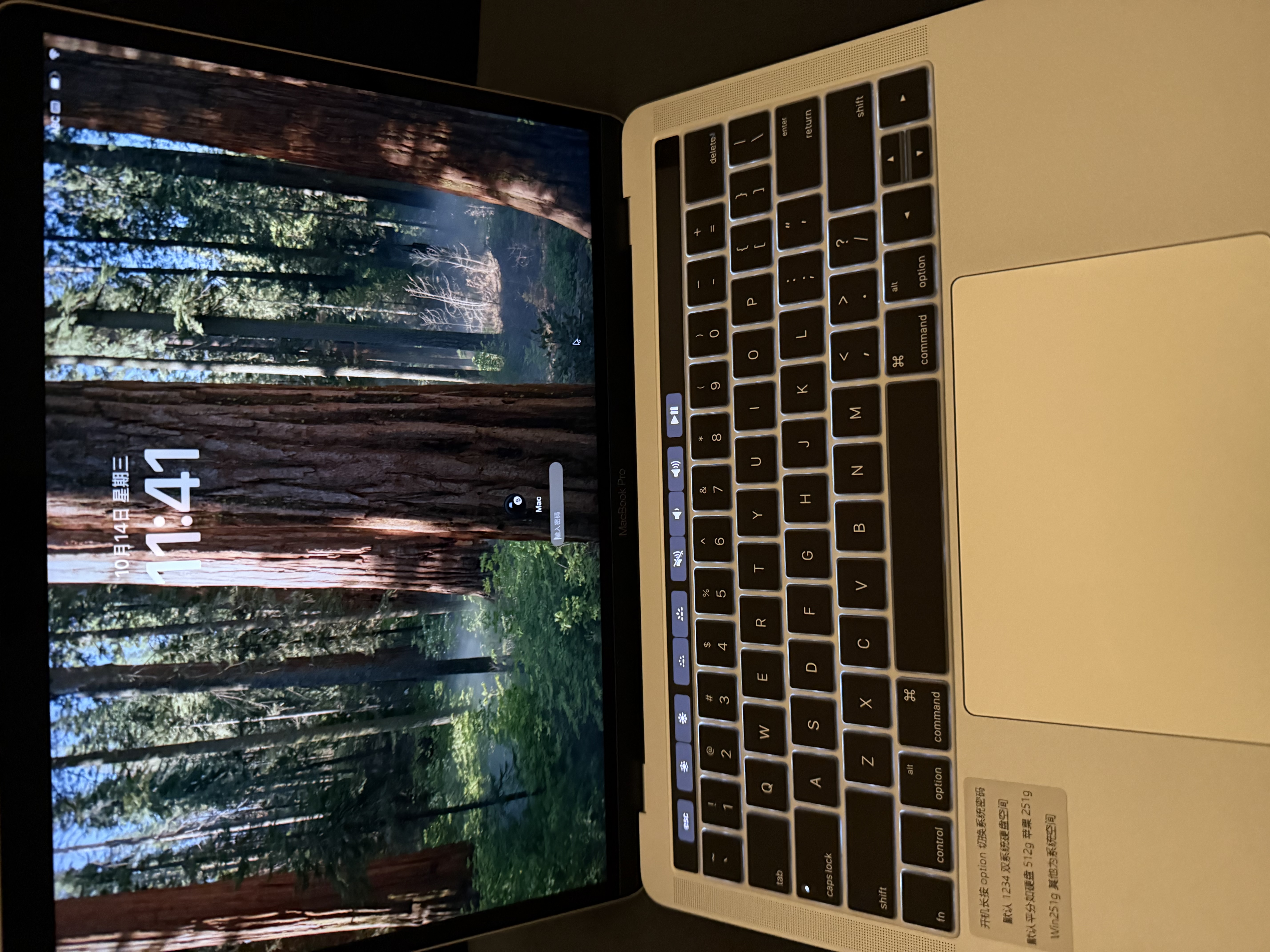 苹果（Apple） MacBook Pro/Air 二手苹果笔记本电脑 商务 办公 游戏 设计 剪辑 99新19年972灰9A2银8G/512G带Bar 实拍图