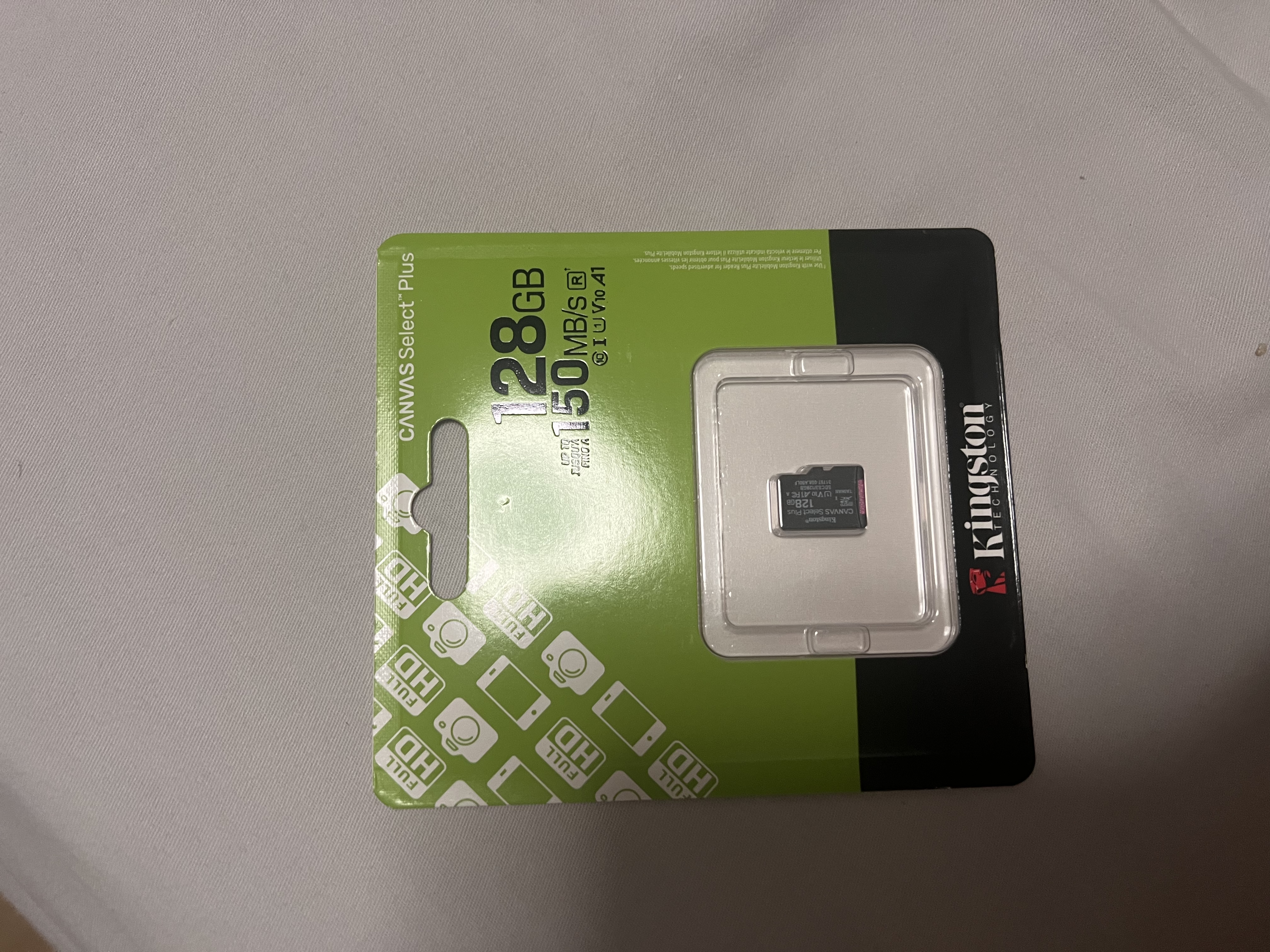 金士顿（Kingston）128GB TF（MicroSD） 存储卡 U1 A1 V10 内存卡 读速150MB/s 适配无人机/运动相机/switch/监控 实拍图
