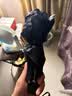 天堂伞 加大雨伞三折 经典商务伞格纹10骨加大雨伞男女 黑色 实拍图