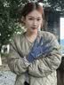 李宁（LI-NING）骑行手套冬季男女登山保暖加绒电动摩托自行车手套防冻防寒风滑雪 实拍图
