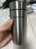 万象（WANXIANG）男女士保温杯360ML钛银色F63商务办公带茶漏水杯便携弧形泡茶杯 实拍图