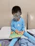 小蓝象（hinos）儿童四季秋冬长袖睡衣套装男女童家居服内衣保暖内衣秋衣秋装童装 蓝色  基础排汗长袖长裤 120 实拍图