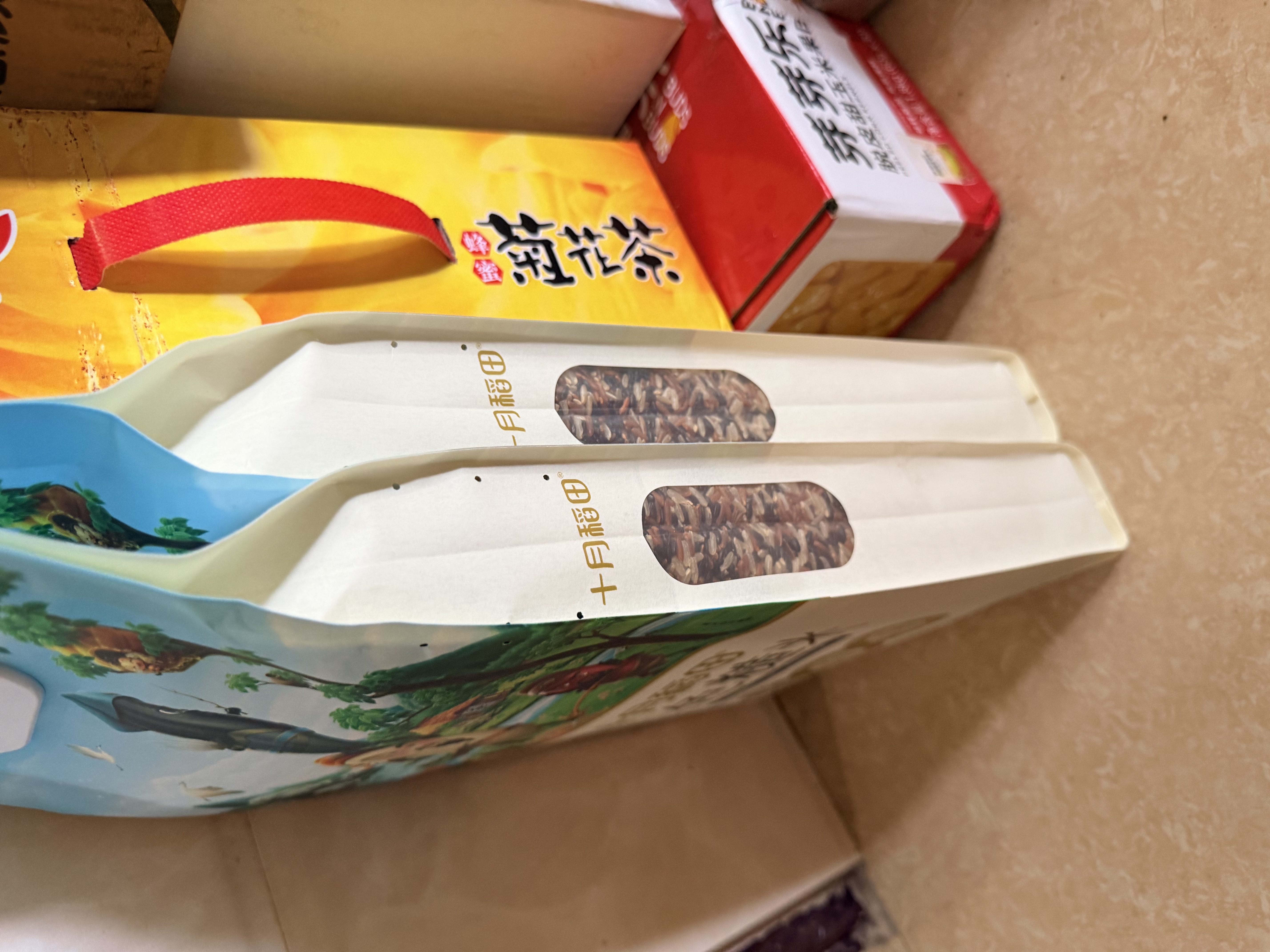 十月稻田 三色糙米 5斤 五谷杂粮米 粗粮粥饭 主食 糙米 黑米 大米搭档 实拍图