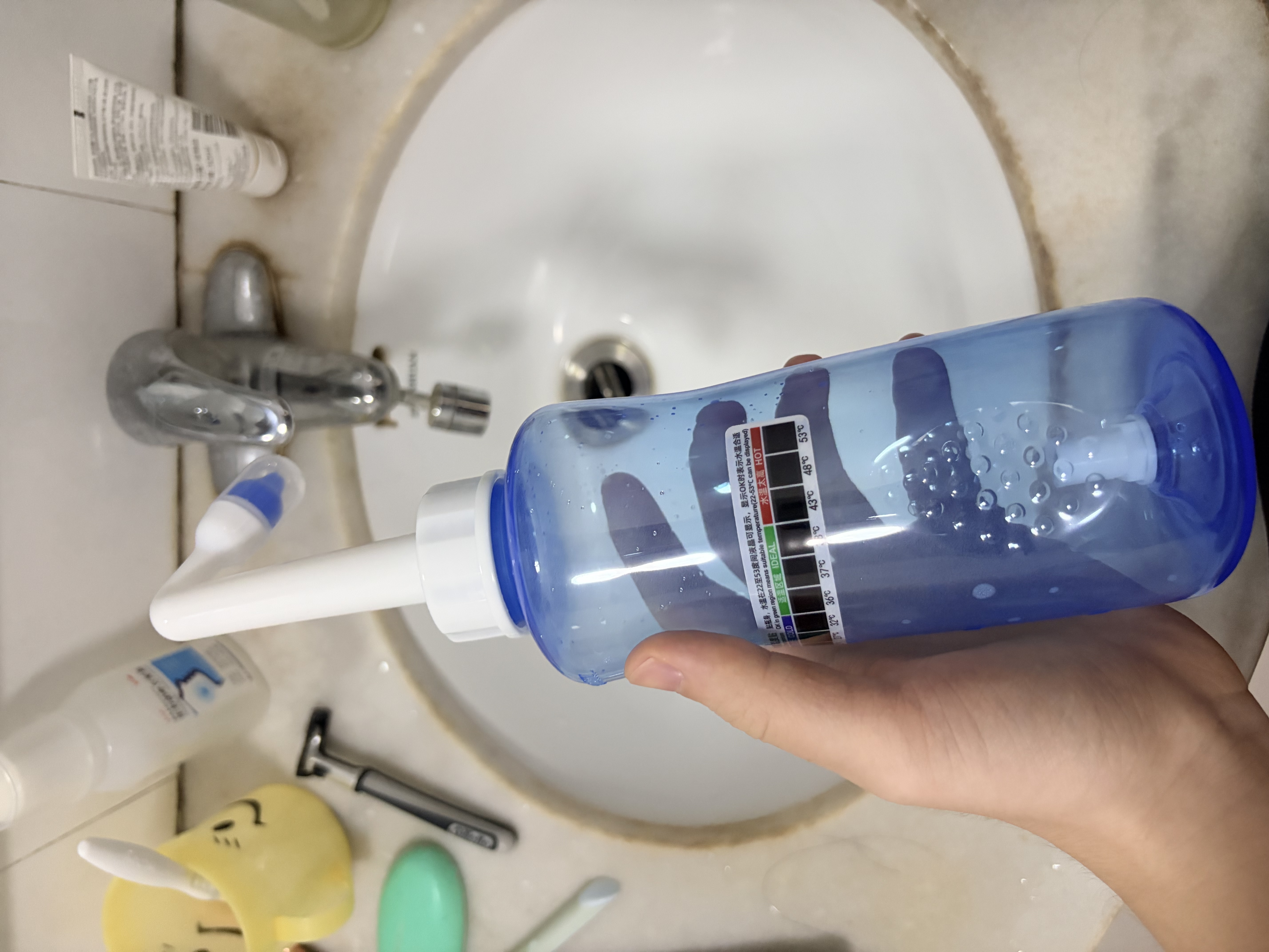 维德手动洗鼻器成人儿童专用生理盐水清洗医用鼻炎鼻腔冲洗器+90包盐 实拍图
