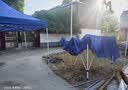 周鼎四脚摆摊专用雨棚大伞帐篷户外加厚防雨四角折叠雨伞伸缩式遮阳棚 蓝色 加厚 3*3自动架【3.3cm方管 保修3年】 实拍图