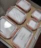 乐扣乐扣（LOCK&LOCK）耐热玻璃保鲜盒微波炉饭盒便当盒学生水果餐盒6件套洗碗机可用 实拍图