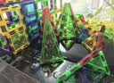 魔磁玩家（ MAGPLAYER）彩窗磁力片磁吸积木3-6岁男孩儿童益智玩具双塔摩天轮120件桶装 实拍图