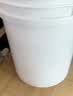 水杉（单个装）25L白色加厚塑料桶机油桶涂料油墨桶带盖消毒液桶圆形包装桶手提式水桶 实拍图