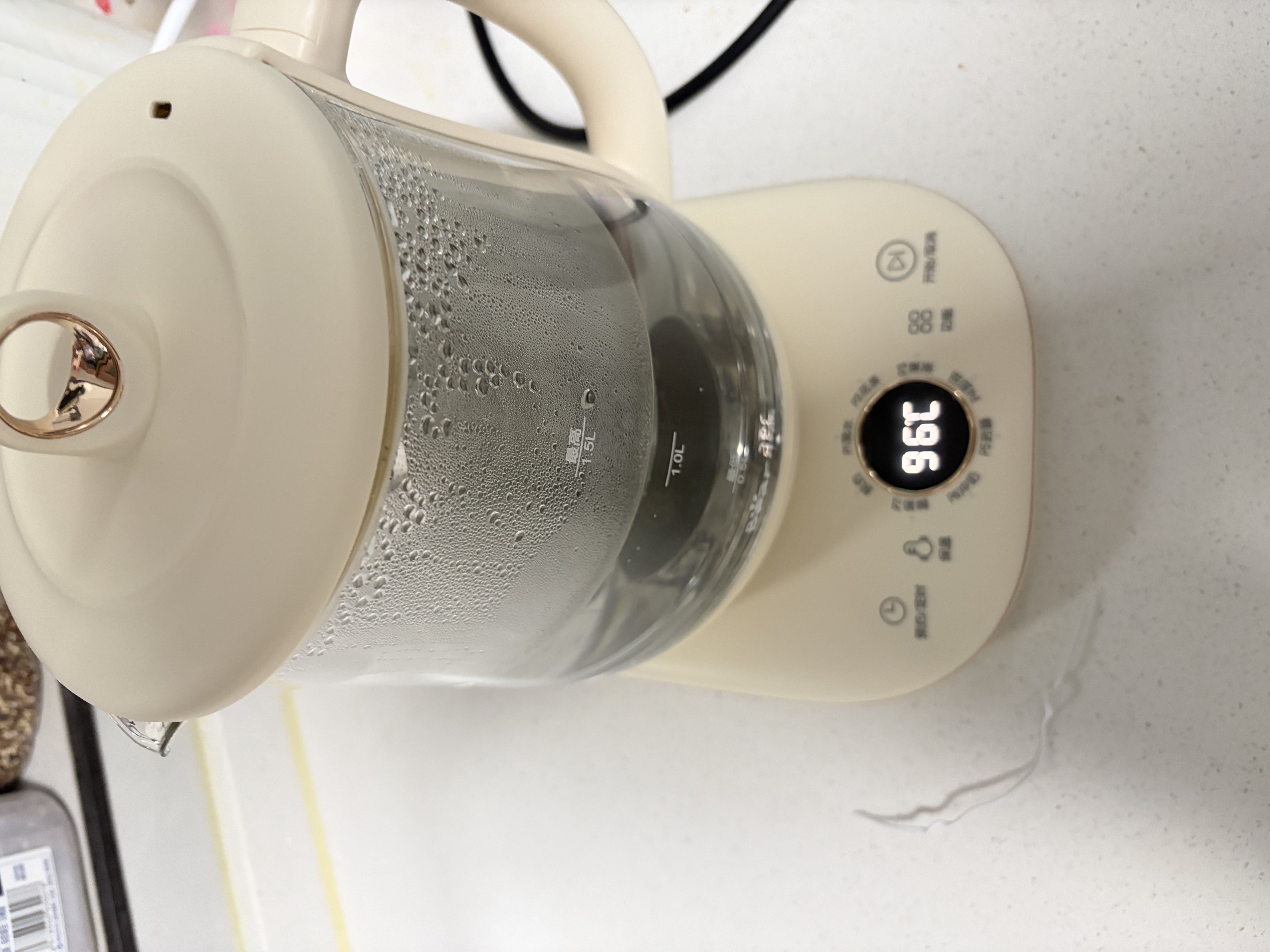 小熊（Bear）养生壶煮茶壶煮茶器 多功能保温一体烧水壶恒温水壶 316L母婴级煮水壶 1.5L YSH-E15M1 实拍图