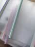 得力10只A4/10mm透明抽杆文件夹拉杆夹水滴杆 学生考试简历报告夹会议资料产检收纳 马卡龙色系63112 实拍图