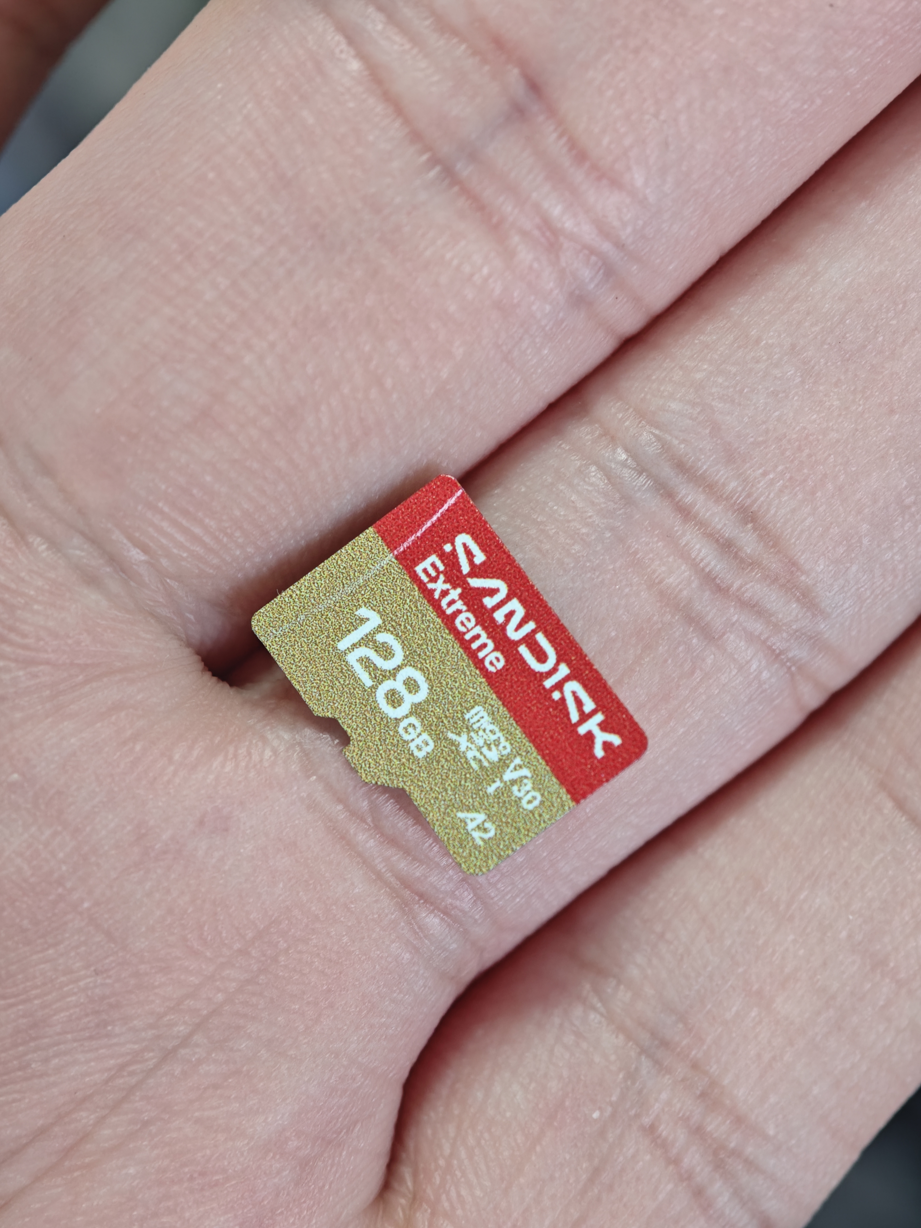 Sandisk闪迪128GB TF(MicroSD)内存卡4K极速金卡A2 V30 U3兼容大疆Pocket3/4P/Action 6运动相机/无人机存储卡 实拍图