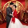杰逊斯西服套装男韩版修身商务正装男士休闲西装外套新郎结婚礼服三件套 深灰色（西装+裤子） XL （建议125-140斤） 实拍图