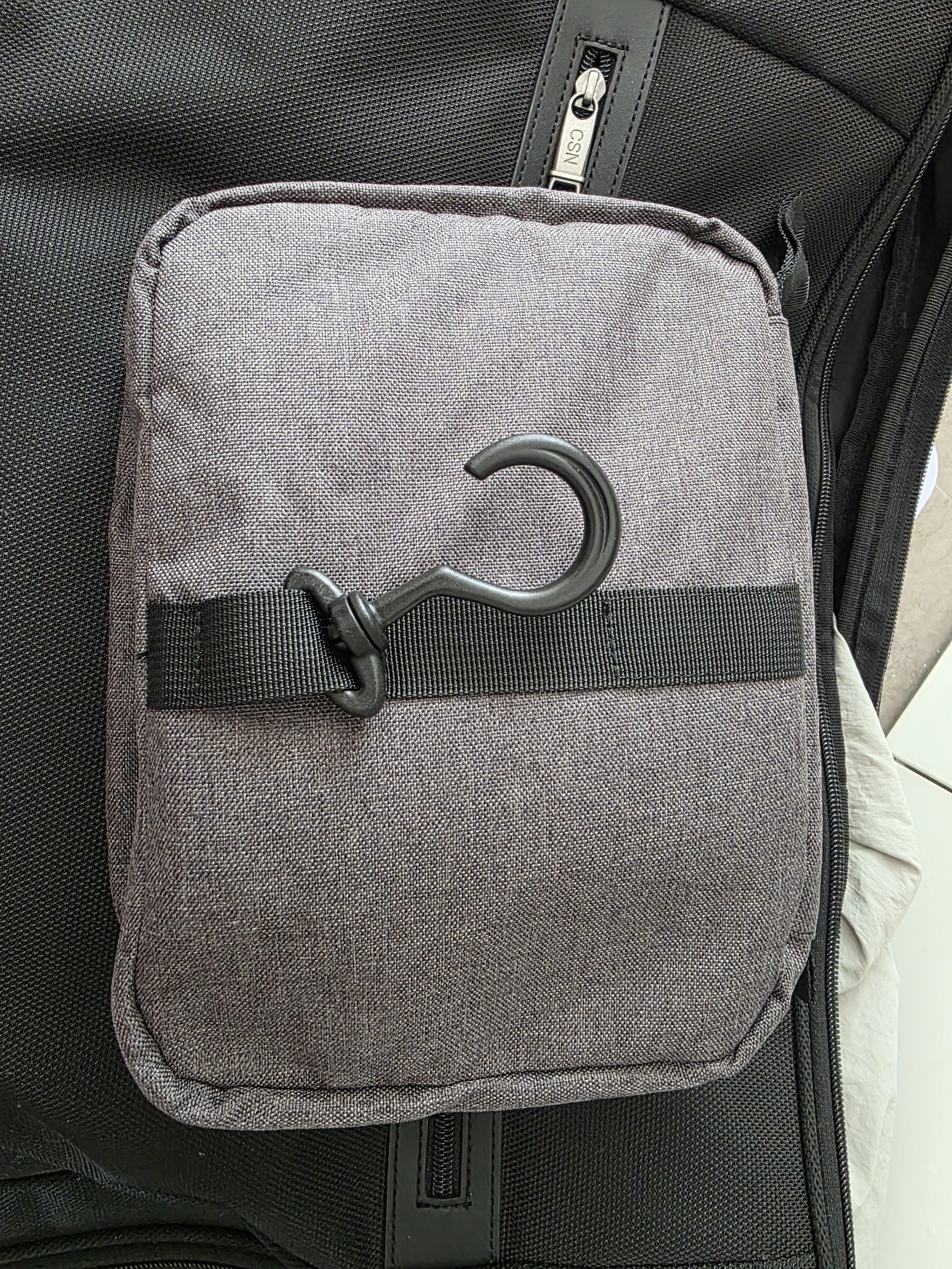 pack all旅行洗漱包男士出差健身游泳便携收纳包干湿分离手提大容量 灰色 实拍图