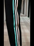 艾诺轮女童卫裤长裤款中大儿童装女孩7-15岁少女外穿秋季天款宽松休闲裤 黑色 彩条春秋款 140 建议130cm左右 实拍图