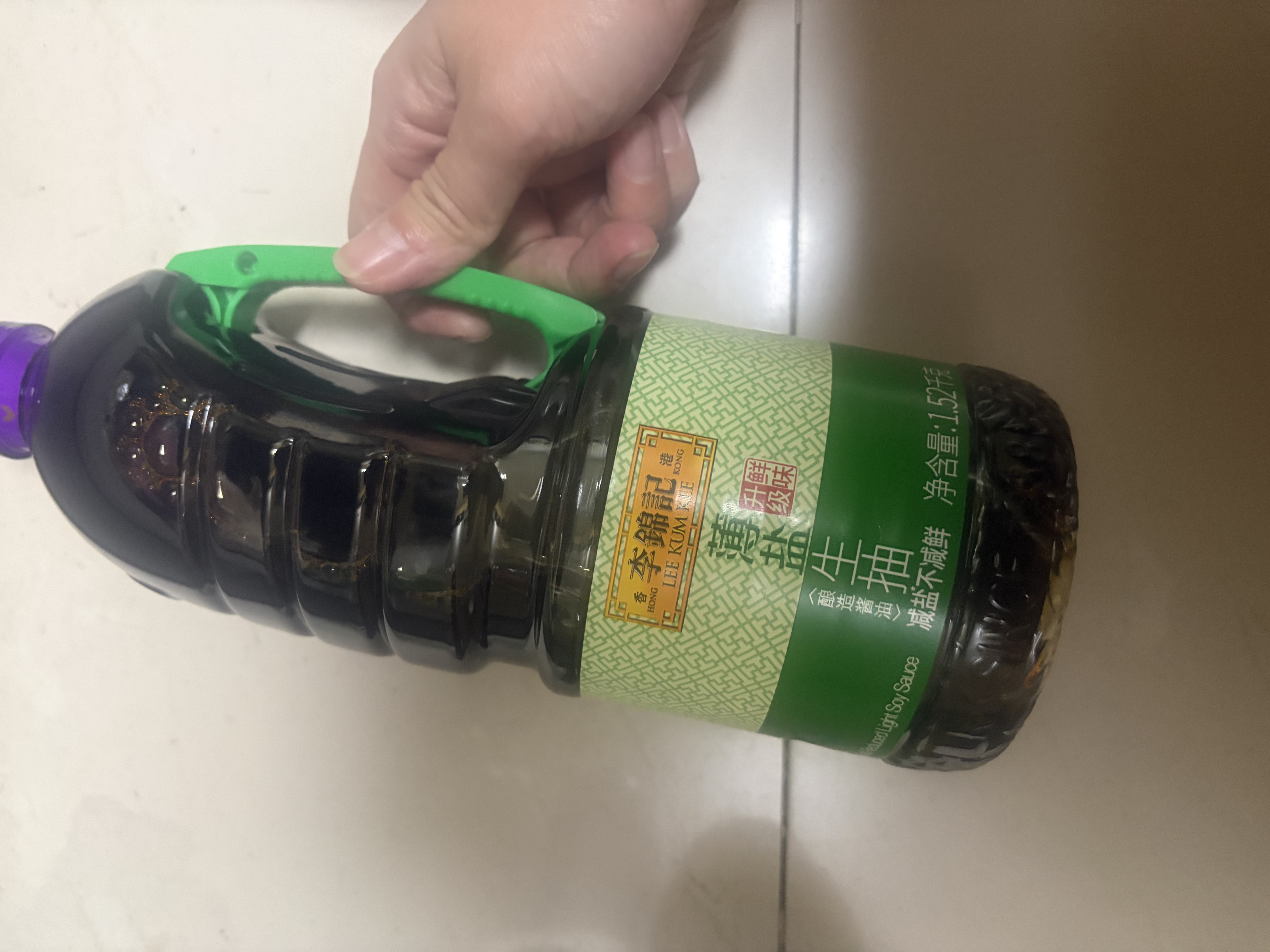李锦记薄盐系列 薄盐生抽1.52kg【减盐25%* 一级】健康控盐味鲜酱油 实拍图