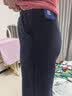 回力女士休闲裤2026新款秋冬藏青色阔腿裤加绒运动裤小个子窄版直筒裤 实拍图