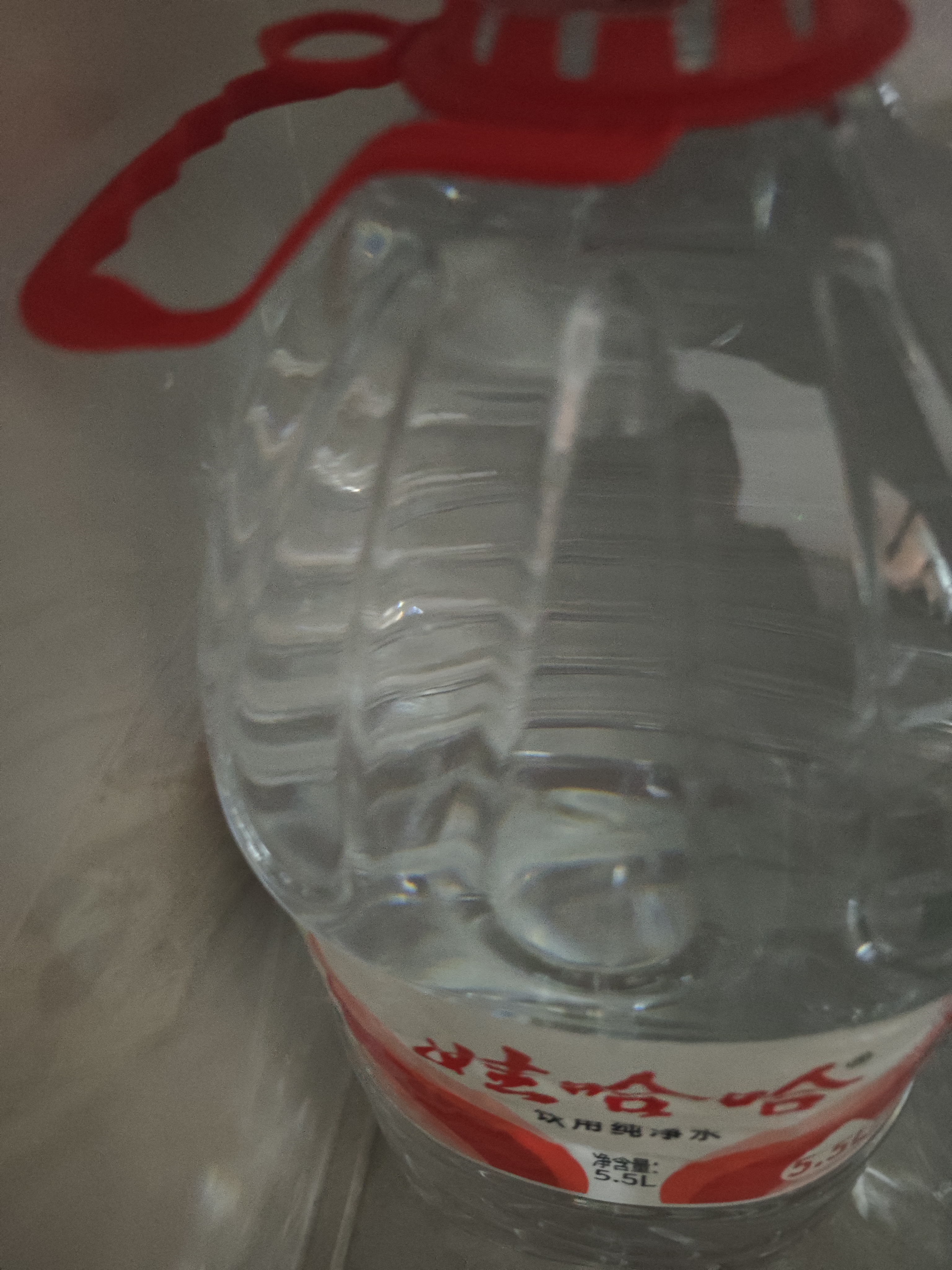 娃哈哈纯净水5.5L*4桶 塑膜装 加量装大桶装水 泡茶冲奶粉 娃哈哈饮用水 实拍图