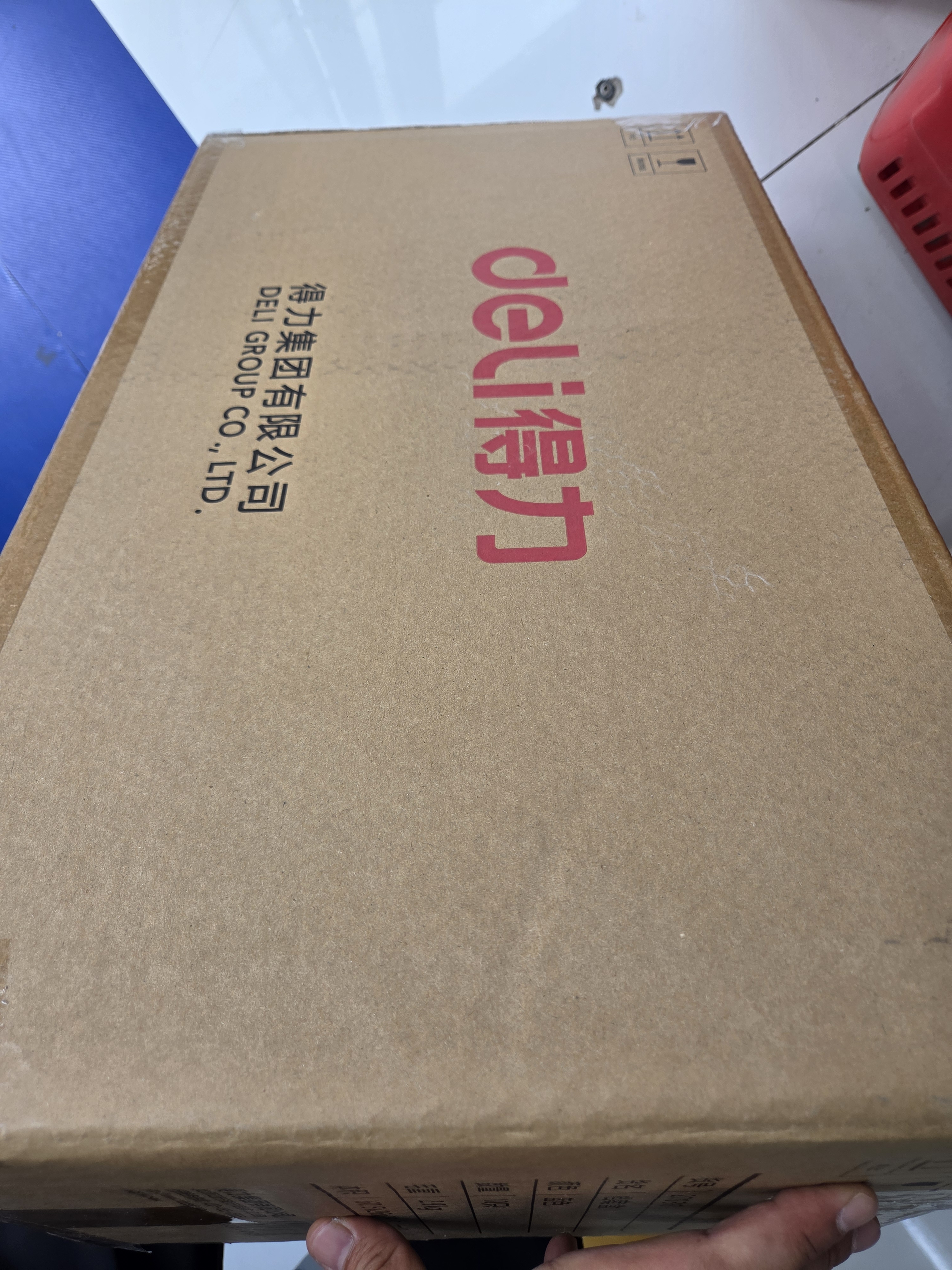 得力（deli）10只55mmA4加厚PP粘扣文件盒档案盒资料盒凭证文件收纳盒办公用品财会用品27036蓝色得力办公好物 实拍图