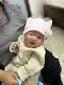 贝肽斯婴儿帽子四季款0-3个月新生儿男女宝宝胎帽初生a类双层护囟门帽 实拍图