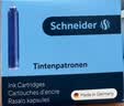 施耐德（Schneider）钢笔墨囊墨水胆非碳素不堵笔德国进口欧标钢笔适用必备用品3盒/18支装 蓝色6603 实拍图