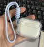 图拉斯【升级防掉盖】O3L耳机壳适用苹果airpods pro3保护套airpods Pro三代耳机保护壳防摔全包硅胶蓝色 实拍图