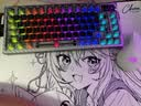 ROG夜魔Extreme SE 机械键盘 75%配列 游戏电竞键盘 无线8K 全彩OLED触摸屏 无线三模连接 NX冰暴灰轴 实拍图