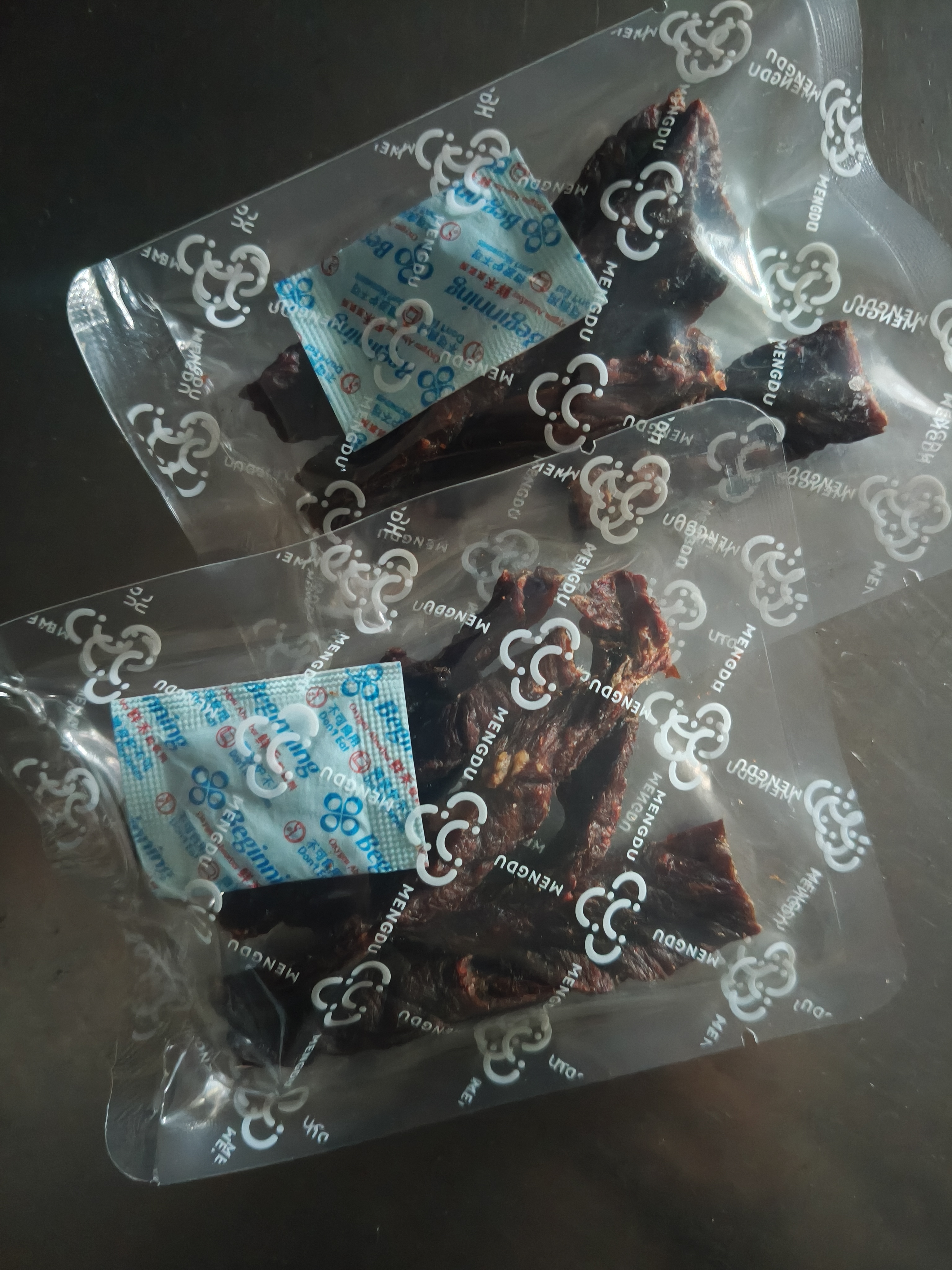 蒙都超干粗条牛肉干 原味200g 散称 约九成风干 清真 保真牛肉干 实拍图