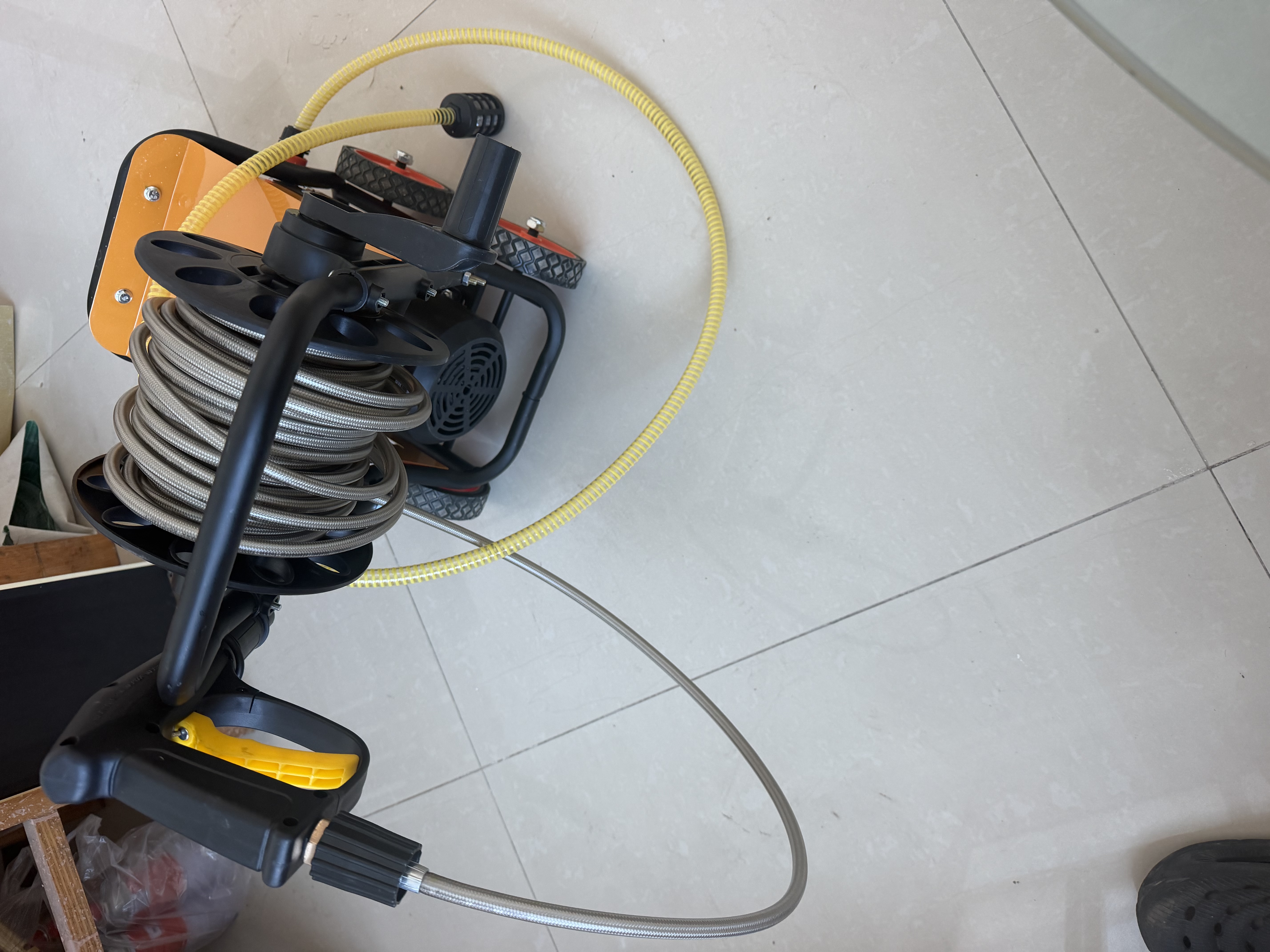 威猛洗车机大功率高压水枪220V家庭用清洗机家用商用强力工业洗地神器 3900W 尊享M9（纯铜接头）+20米管长水枪 实拍图