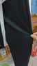 回力裤子男夏季冰丝速干休闲裤运动透气宽松阔腿男士直筒男裤黑色2XL 实拍图