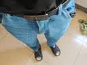 真维斯（Jeanswest）牛仔裤男2026夏季冰丝薄款宽松直筒裤百搭男裤子休闲长裤浅蓝31 实拍图