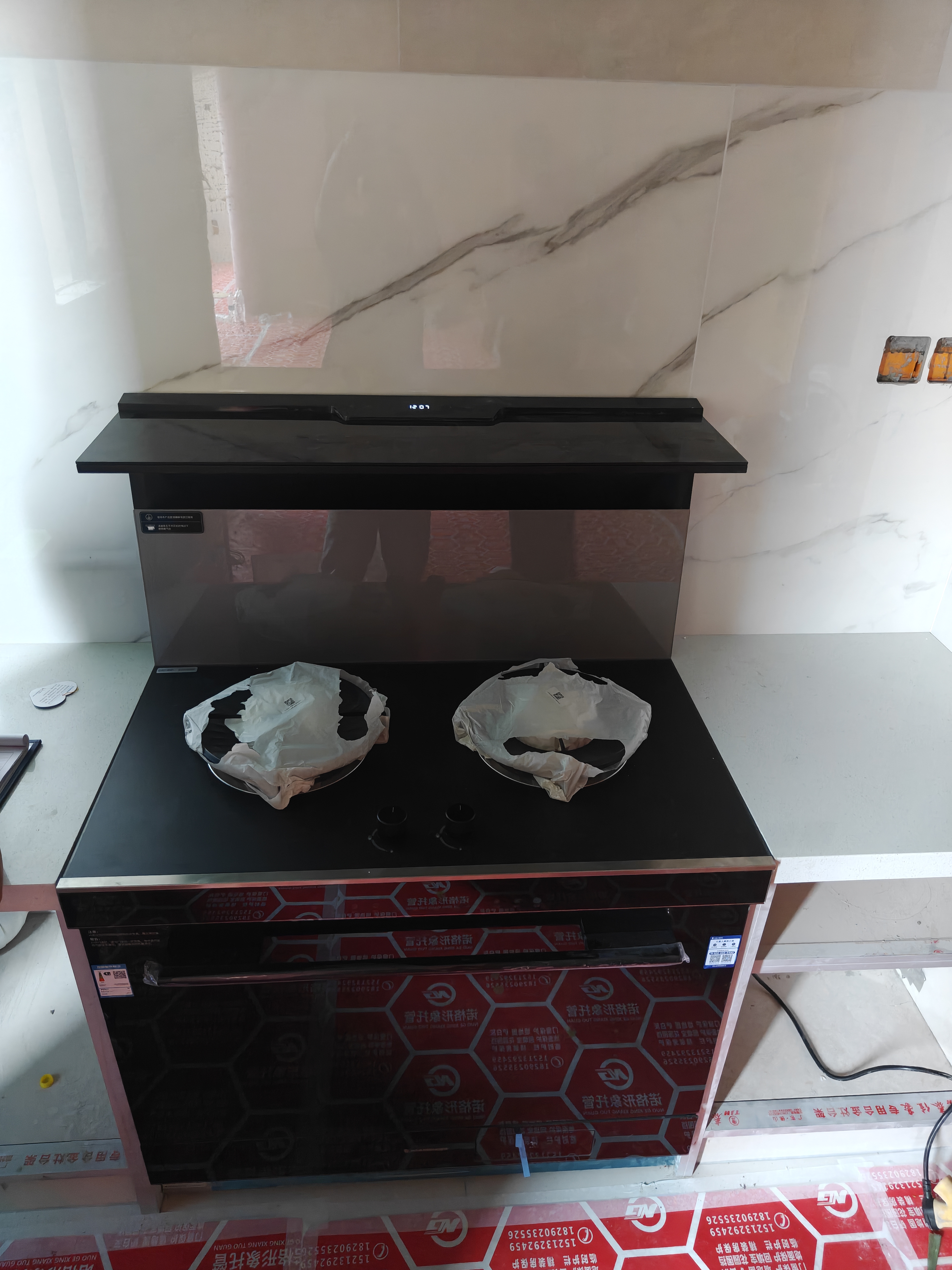 火星人ET36BC自动控烟集成灶26变频风量家用厨房78L大烤箱蒸烤消炸一体燃气灶NFC智联以旧换新天然气右 实拍图