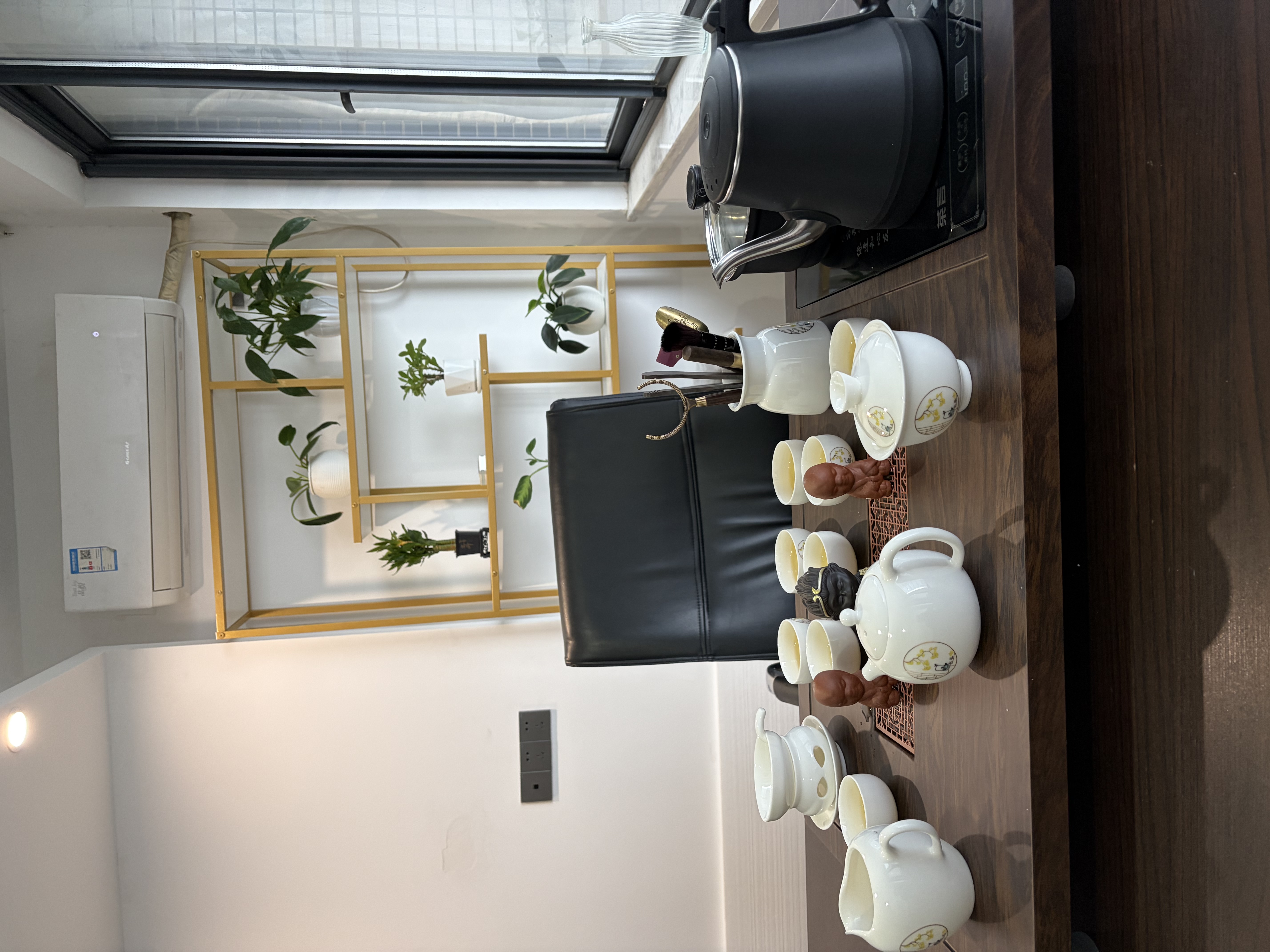 原和功夫茶具套装家用整套自动烧水一体茶盘茶杯茶壶办公会客现代茶台 实拍图