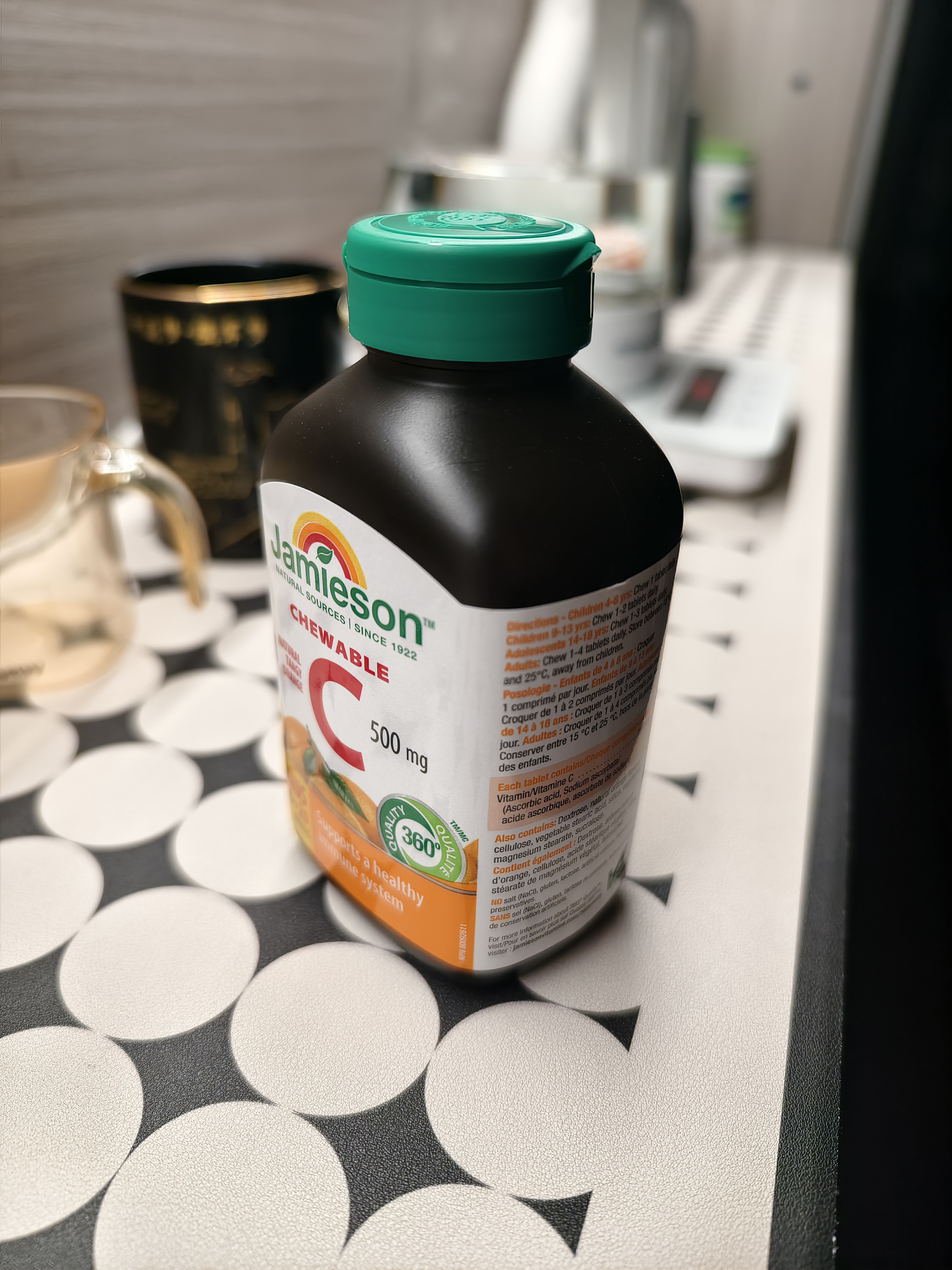 健美生（Jamieson）天然维生素C橙味咀嚼片500mg 120片/瓶 增强免疫力全家补充vc 实拍图
