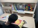 京东京造晨光桌全光谱大路灯儿童学习桌书桌椅套装专用3-18岁写字桌1.2m棕 实拍图