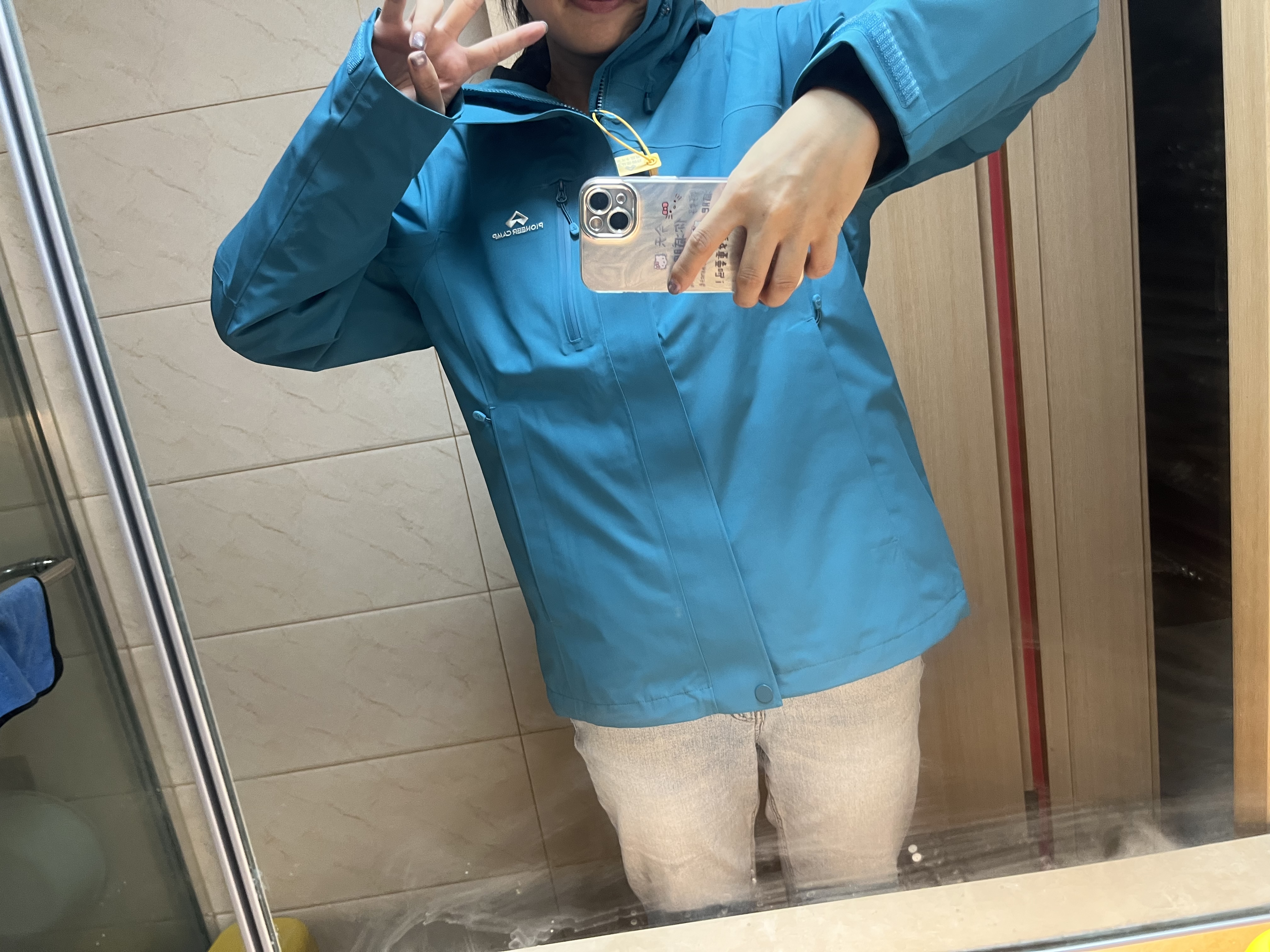拓路者青鸟冲锋衣女抓绒三合一春秋季外套户外防风防水上衣女款夹克 实拍图
