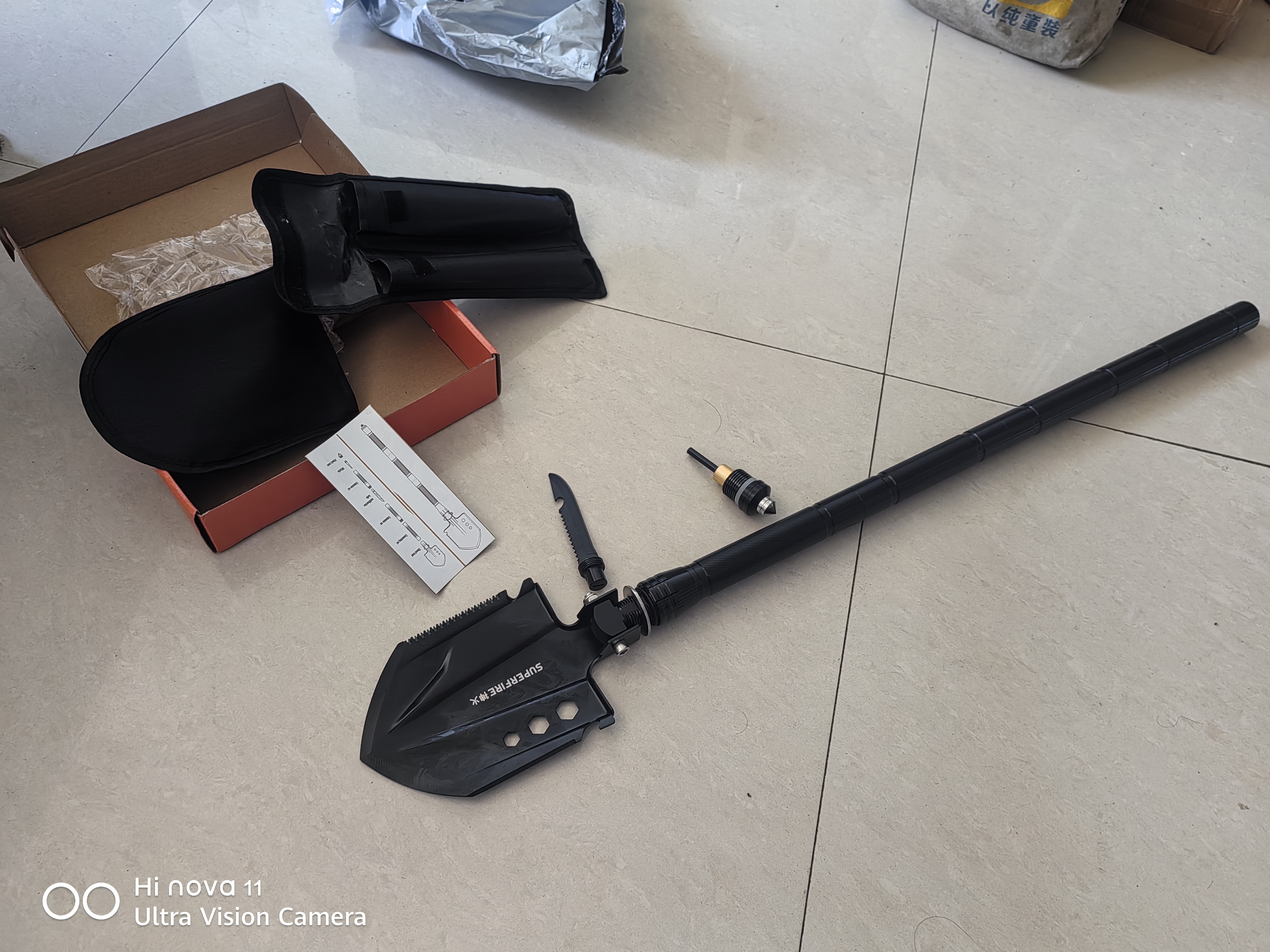 神火（SupFire）BG06多功能户外工兵铲藏獒铲子铁锹锰钢兵工铲折叠野外用品 实拍图