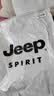 JEEP SPIRIT吉普长袖T恤男春秋季男装翻领打底衫韩版上衣服 黑色 2XL 实拍图