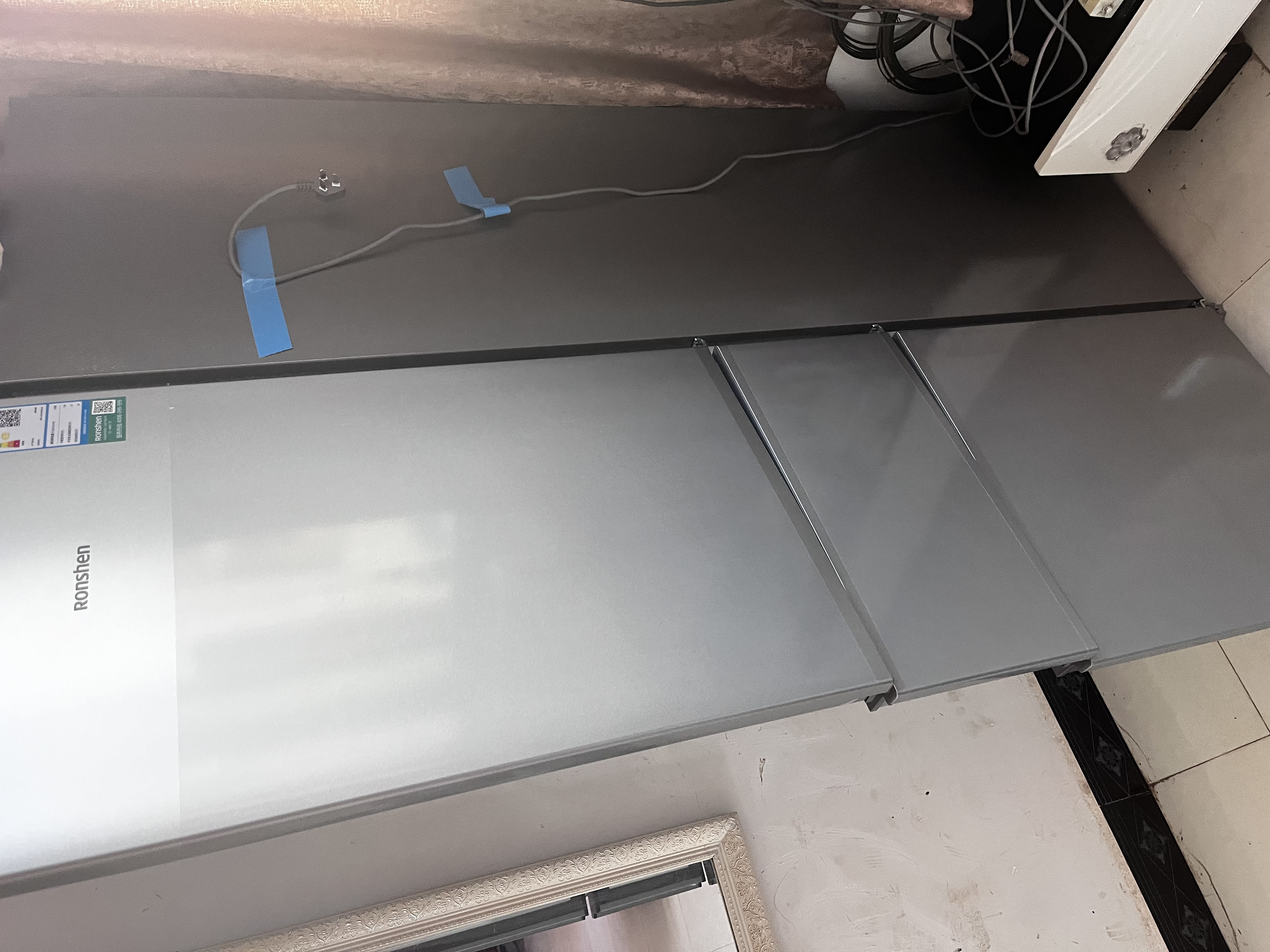 容声215L三门小冰箱1-2人小型家用出租房宿舍中门软冷冻节能省电低音运行以旧换新618BCD-215E10RNLAD 实拍图
