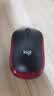 罗技（Logitech）M185鼠标 无线鼠标 办公鼠标 对称鼠标 黑色红边 带无线2.4G接收器 实拍图