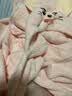 欧孕（OUYUN）婴儿浴巾珊瑚绒吸水速干儿童斗篷浴袍带帽宝宝 拉蒂兔 150*100 实拍图