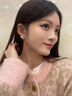 宁玥儿法式小香风耳环女高级感轻奢耳钉小众简约仿珍珠耳饰老婆妈妈礼物 双C仿珍珠耳钉-一对G101 实拍图