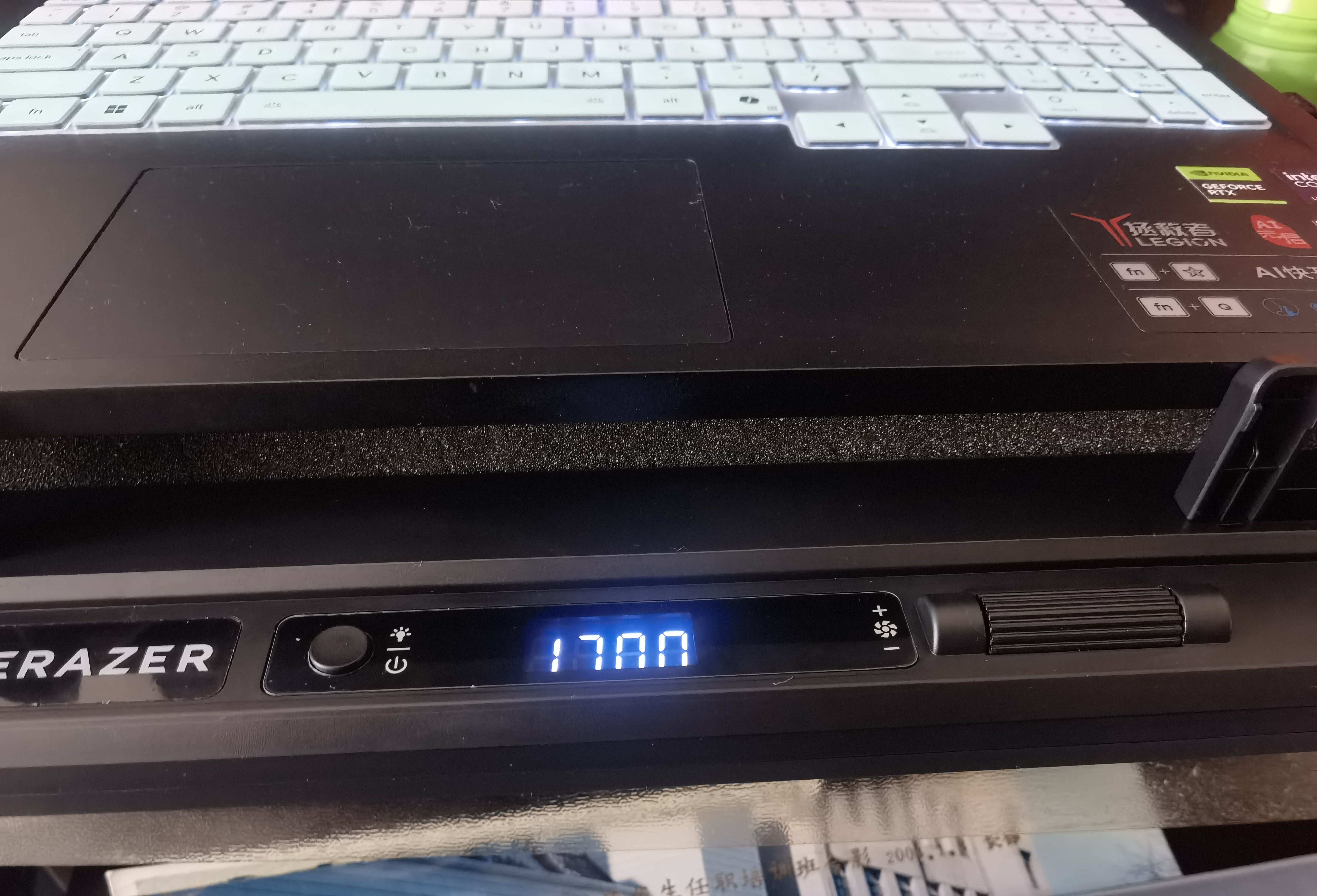联想投资品牌异能者笔记本压风式散热器拯救者Y9000P/R9000P游戏本散热器机械革命蛟龙风压式散热支架 实拍图