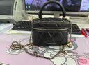 CHARLES&KEITH菱格链条手提斜挎小方包盒子包包女包生日礼物送女友CK2-80782534 Black黑色 小包 实拍图